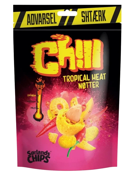 Chill Chilinøtter Tropical Heat 130g Sørlandschips