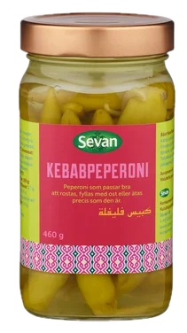 Kebabpeperoni 460g Glass