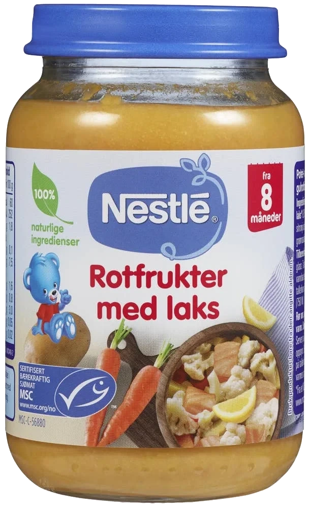 Rotfrukter med laks