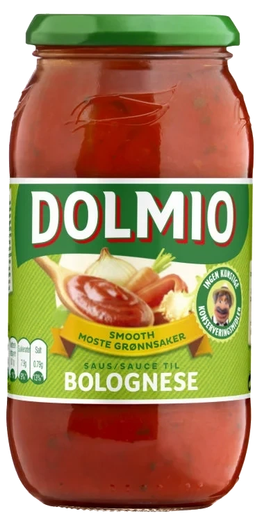 Pastasaus Smooth Moste Grønnsaker 500g Dolmio
