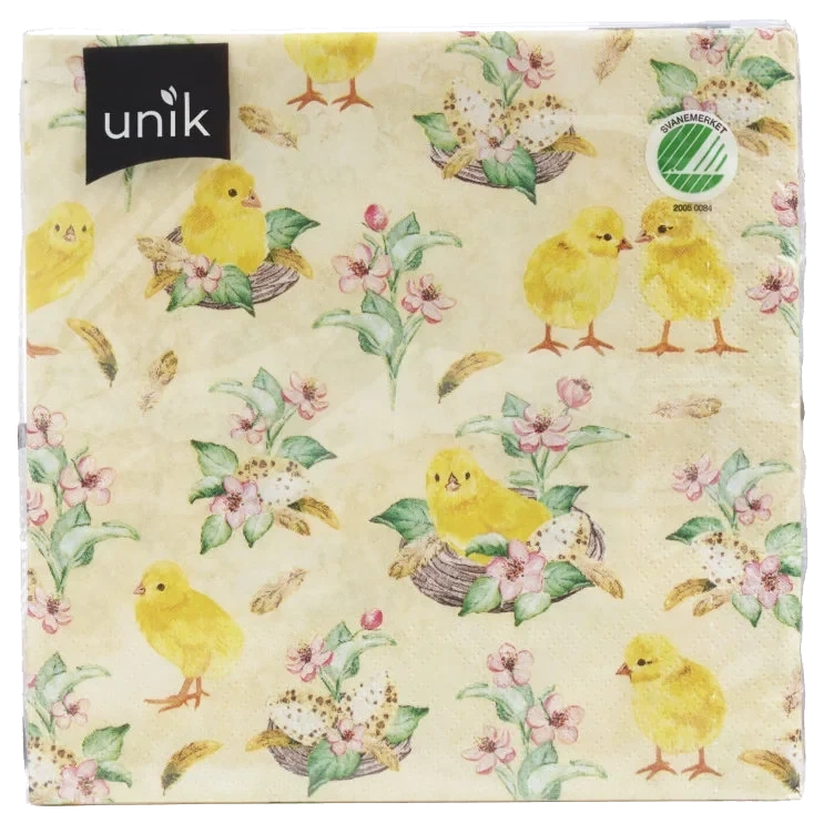 Serviett Påske Design 2 20stk Unik