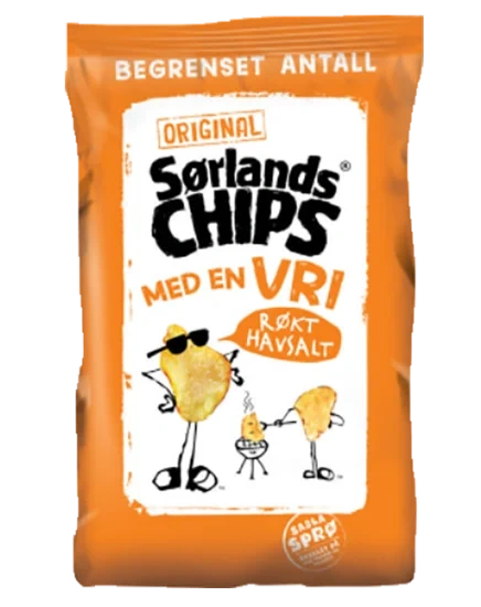 Sørlandschips Røkt Havsalt 180g
