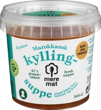 Kyllingsuppe Marokkansk 500g Mere Mat