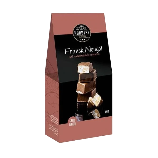 French Nougat - Peanøtter og Sjokolade