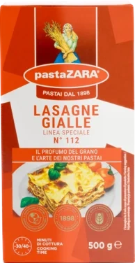 Lasagneplater Gialle 500g Pasta Zara