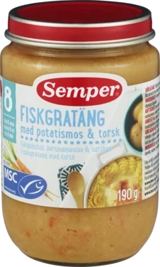 Semper Fiskegrateng 8mnd, 190g
