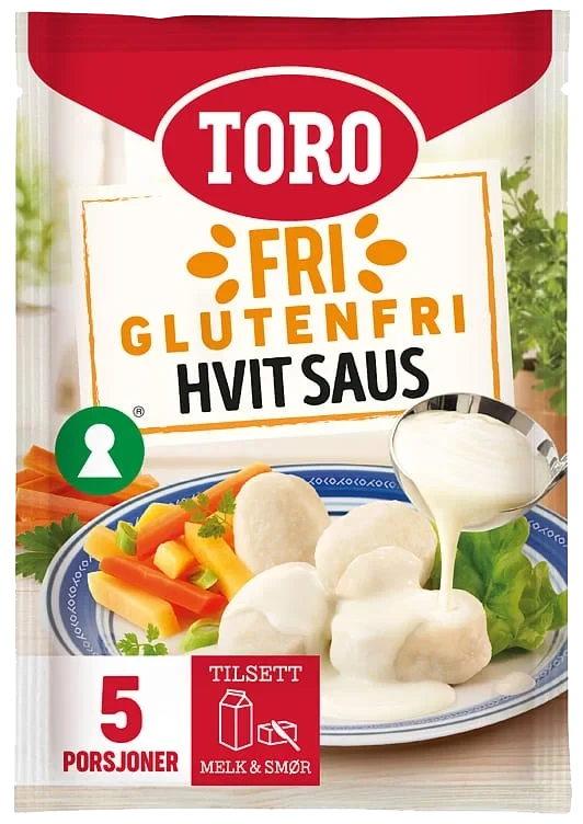 Glutenfri Hvit Saus 19g Toro