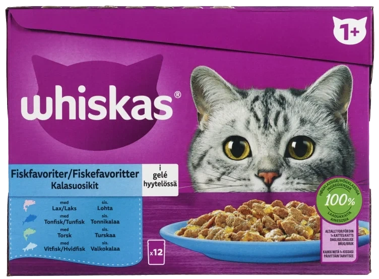 Whiskas Core 1+ Fish Selection In Jelly