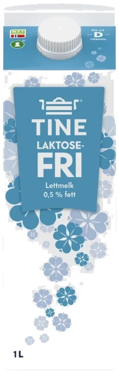 Laktosefri Lettmelk 0.5% 1l Tine