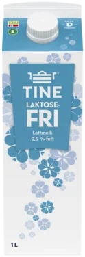 Laktosefri Lettmelk 0.5% 1l Tine