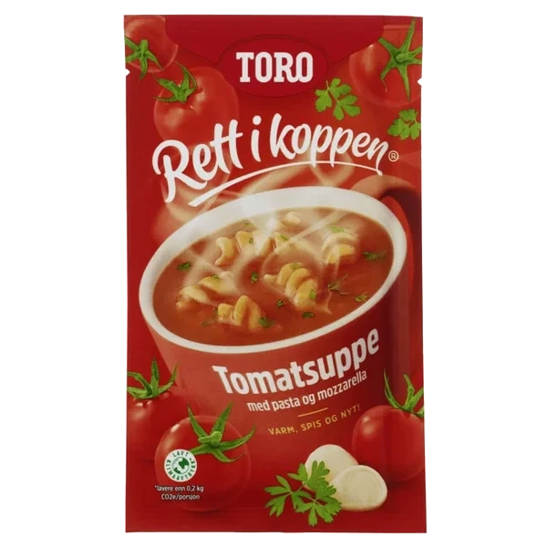 Toro Rik Tomatsuppe m/Pasta og Mozzarella 26g