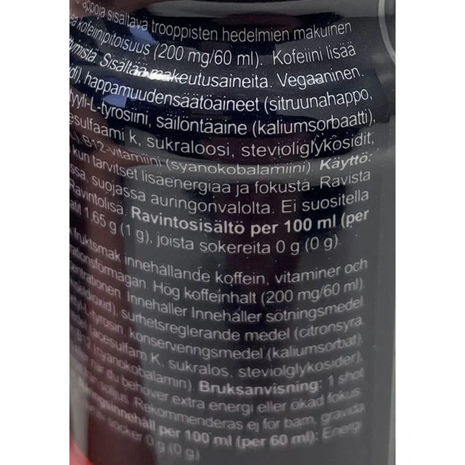 Energy Shot Tropical 12-pack