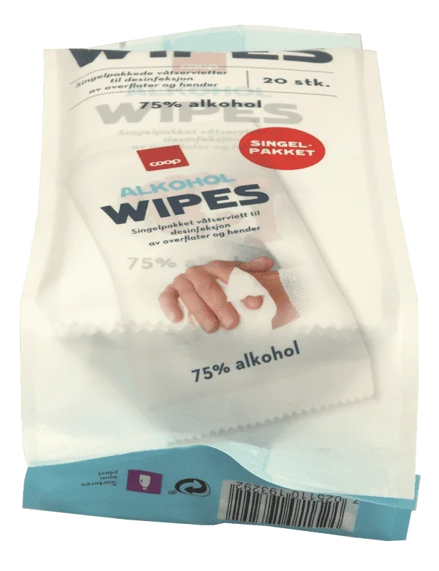 Coop Alkohol Wipes Singelpakket 20stk