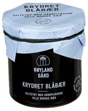Blåbærsyltetøy Krydret 160g Røyland