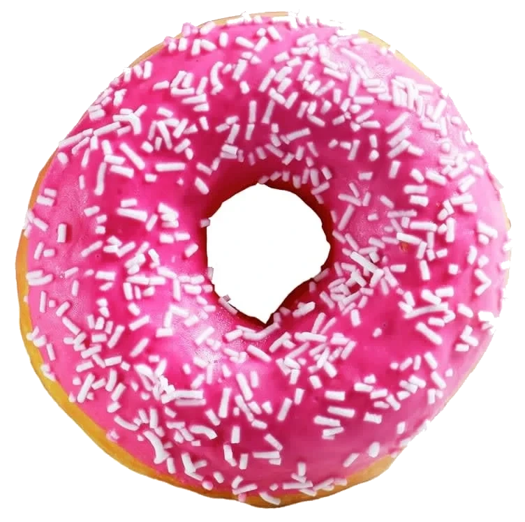 Donut Bringebærsmak 78g