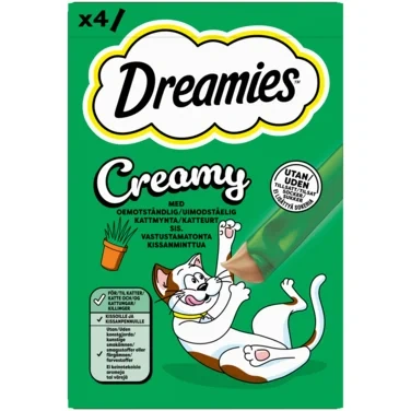 Dreamies Creamy x4 Kattemynte