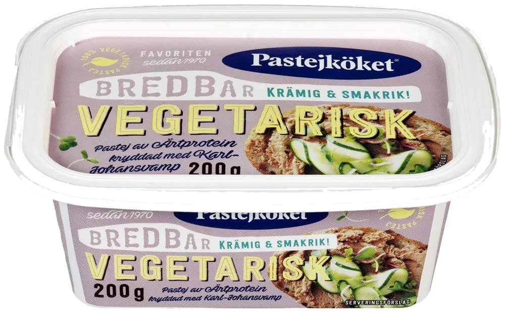 Vegetarpostei med steinsopp