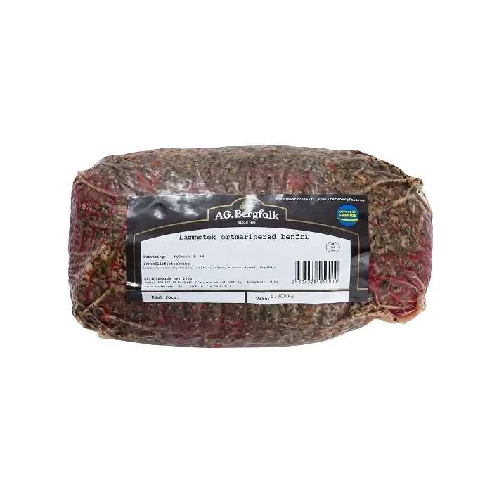 Lammstek benfri örtkryddad ca 1kg AG Bergfalk