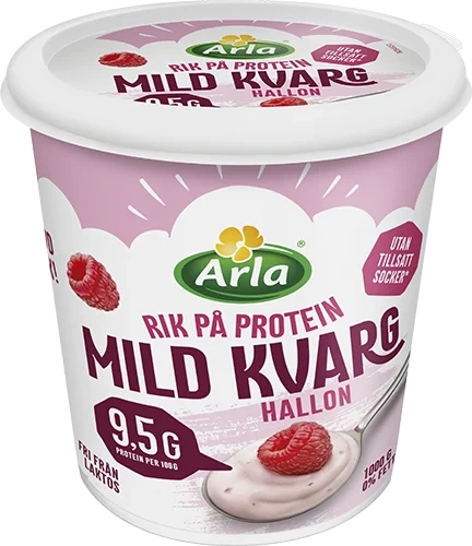 Mild kvarg hallon 0.2% 1000 g
