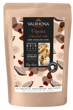 Mørke Sjokoladedråper Hjemmebaking 250g Valrhona