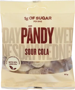 Candy Sour Cola u/Sukker 50g Pandy