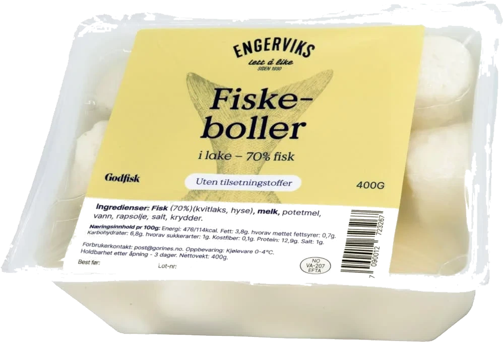 Fiskeboller i lake