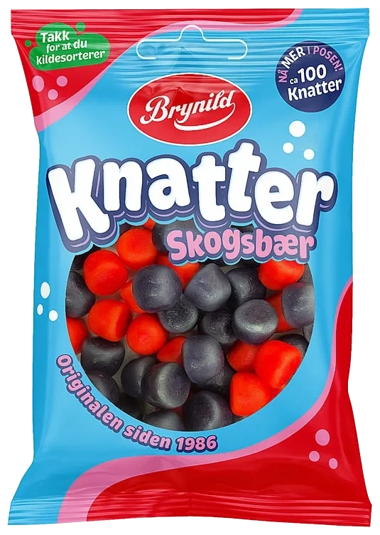 Knatter Skogsbær 100g Brynild