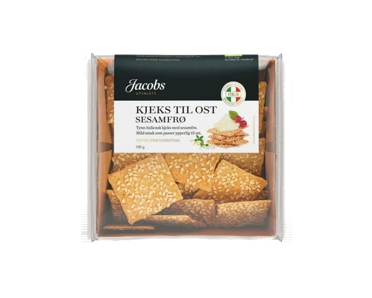 Kjeks til Ost Hvete Sesam 100g Jacobs Utvalgte