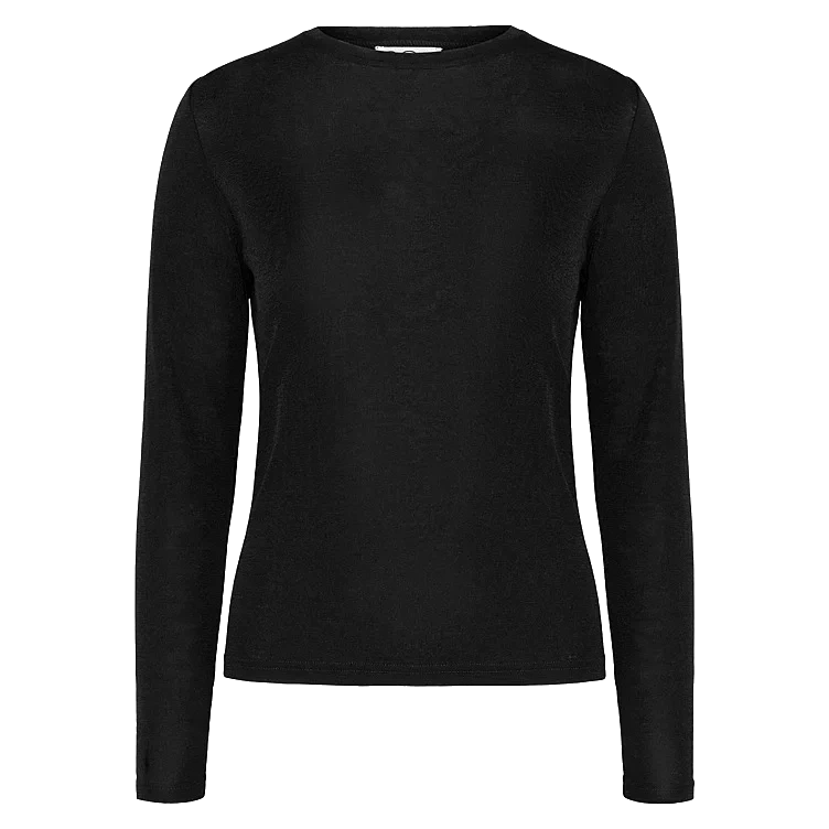 Wool Long Sleeve Jet Black Xl Pierre Robert