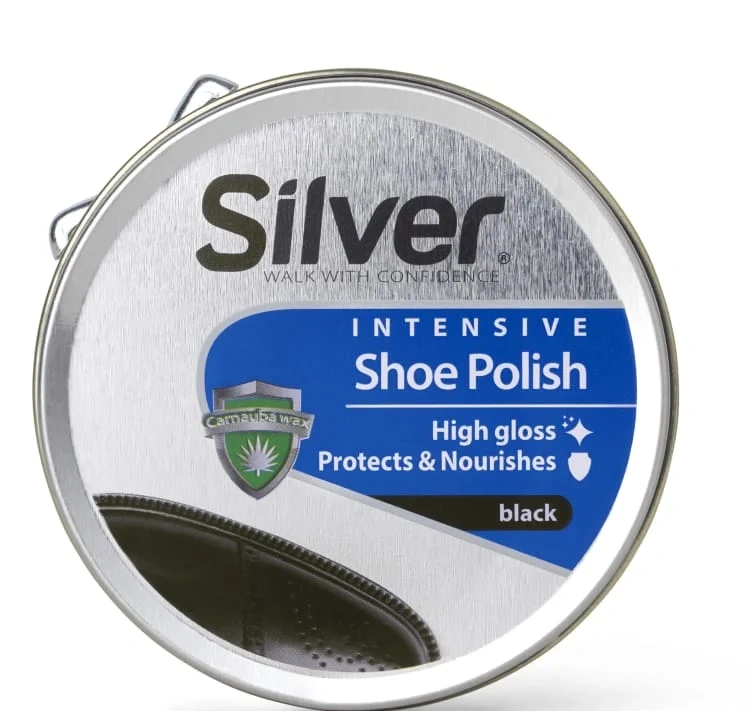 Skokrem Sort 50ml boks Silver