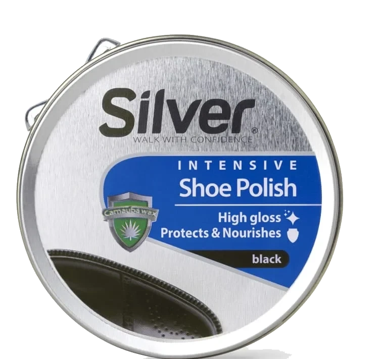 Skokrem Sort 50ml boks Silver