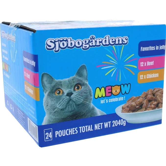 Kattmat Våtfoder Gelé 24-pack
