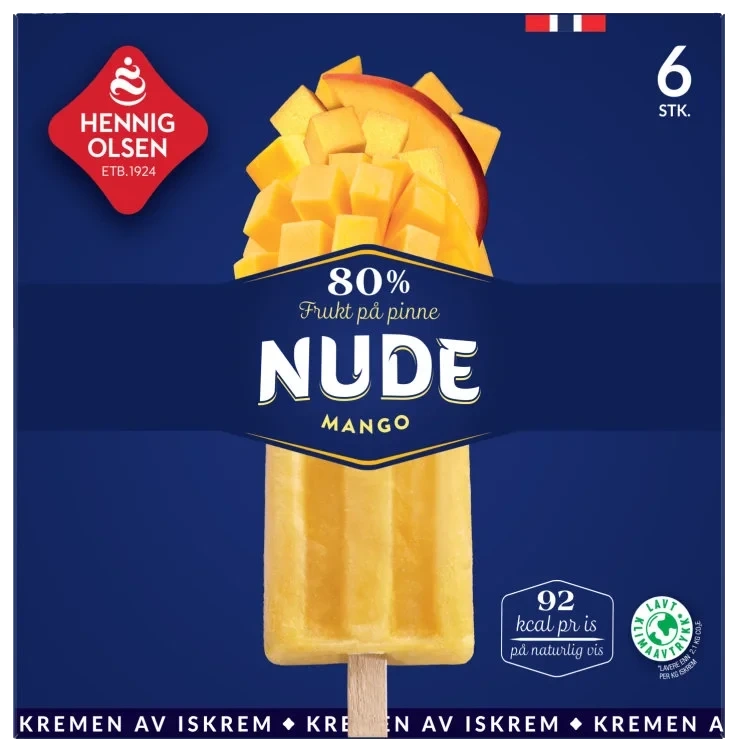Nude Mango 80% Frukt 6stk Hennig-Olsen
