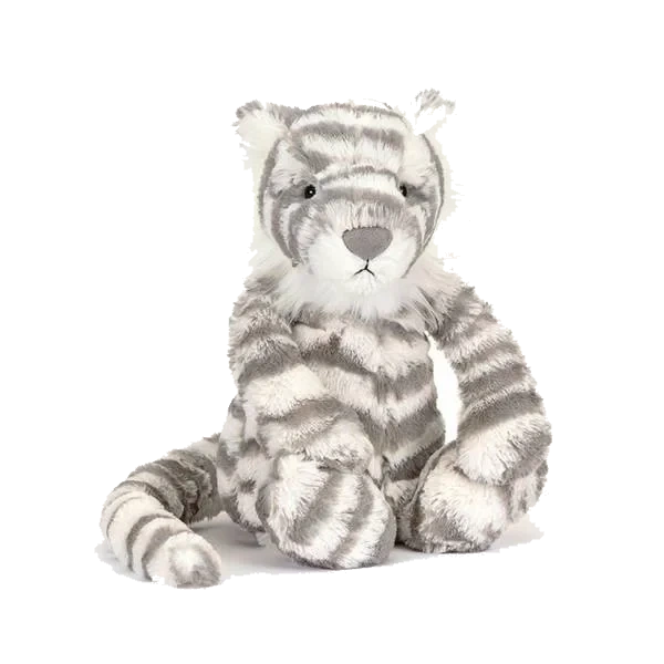 Jellycat Bashful Snow Tiger 31cm - Hvit
