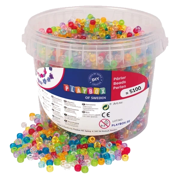 Små Kongo Perler Gjennomsiktig