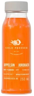 Cold Pressed Juice Appelsin & Jordbær 250ml