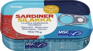 Sardines (Clupea harengus membras) in oil MSC