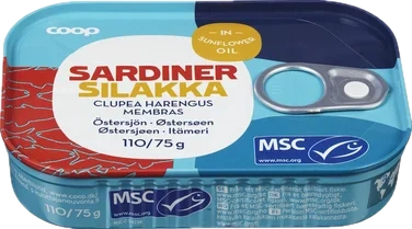 Sardines (Clupea harengus membras) in oil MSC