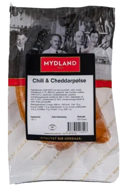 Chili & Cheddarpølse Frys Mydland