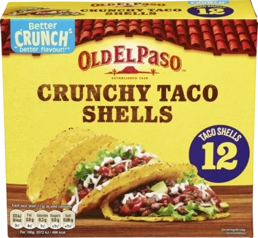 Taco Shells Crunchy 135g Old El Paso