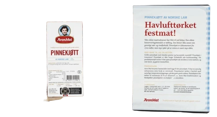 Pinnekjøtt Lam Urøkt Ca1,2kg Aron Mat