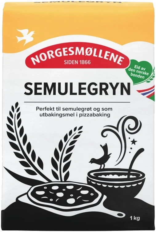 Semulegryn 1kg Norgesmøllene
