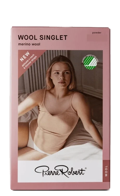 Wool Singlet Powder M/L Pierre-Robert