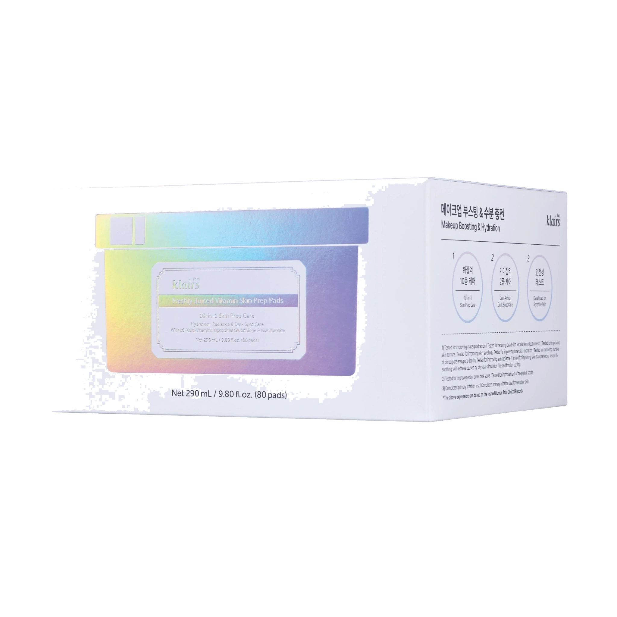 Klairs Freshly Juiced Vitamin Skin Prep Pads, 80 stk.