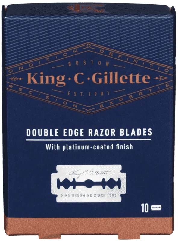 King C Gillette Barberblader Double Edge 10 blader