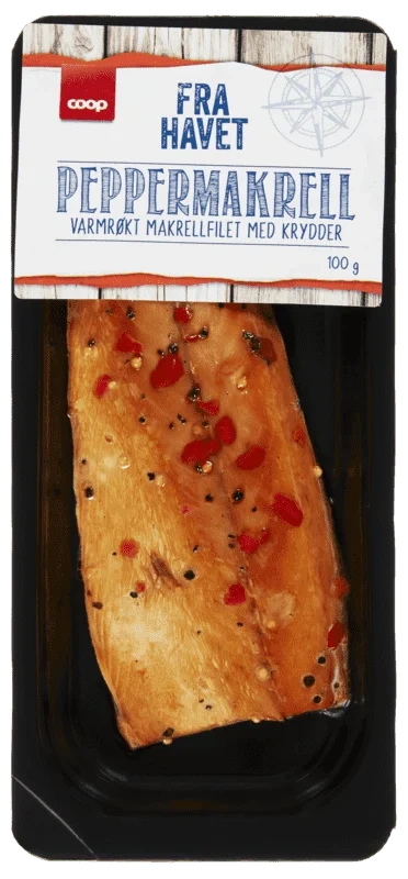 Coop Varmrøkt Peppermakrell FV 100g