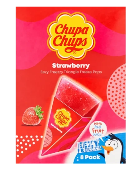 Chupa Chups Freeze Pops Strawberry 496ml