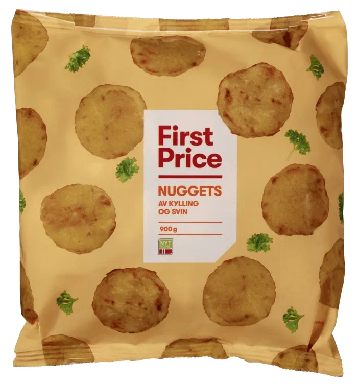 Nuggets m/Kylling&Svin 900g First Price