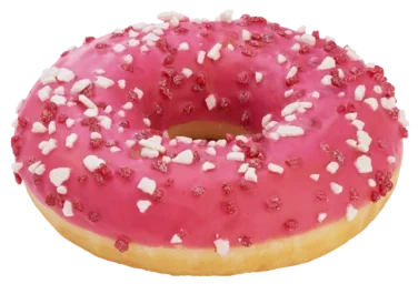 Donut m/Jordbærfyll 71g