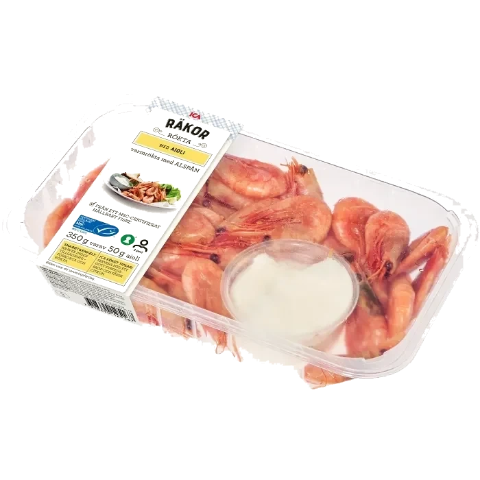 Räkor Färska Rökta med aioli 350g ICA